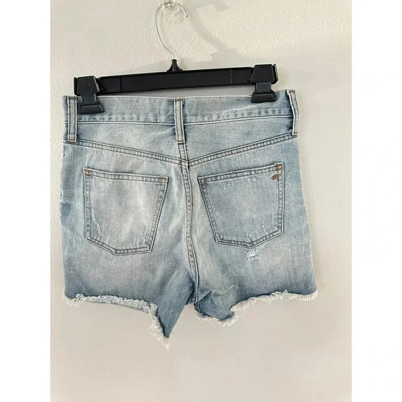 Madewell Raw Hem Button Fly High Rise Shorts118 - Picture 2 of 3